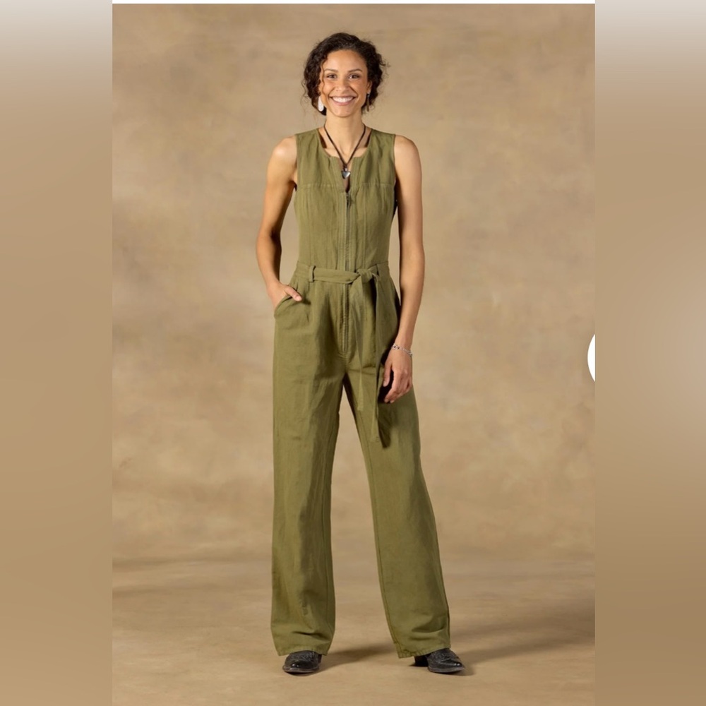 Sundance Olive Green Sleeveless Jumpsuit